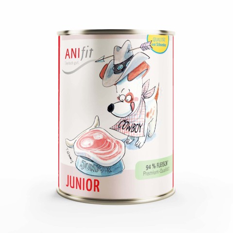Hund Hundefutter Nassfutter Junior 400g 6 Stück -1- Anifit